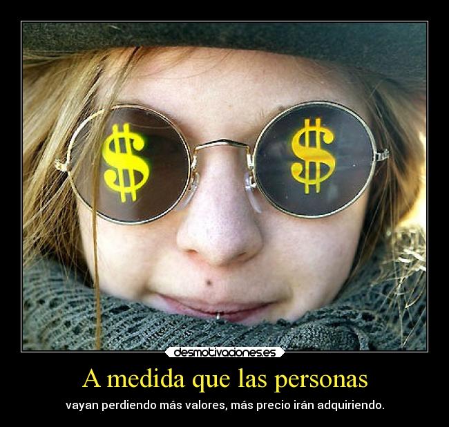 A medida que las personas -