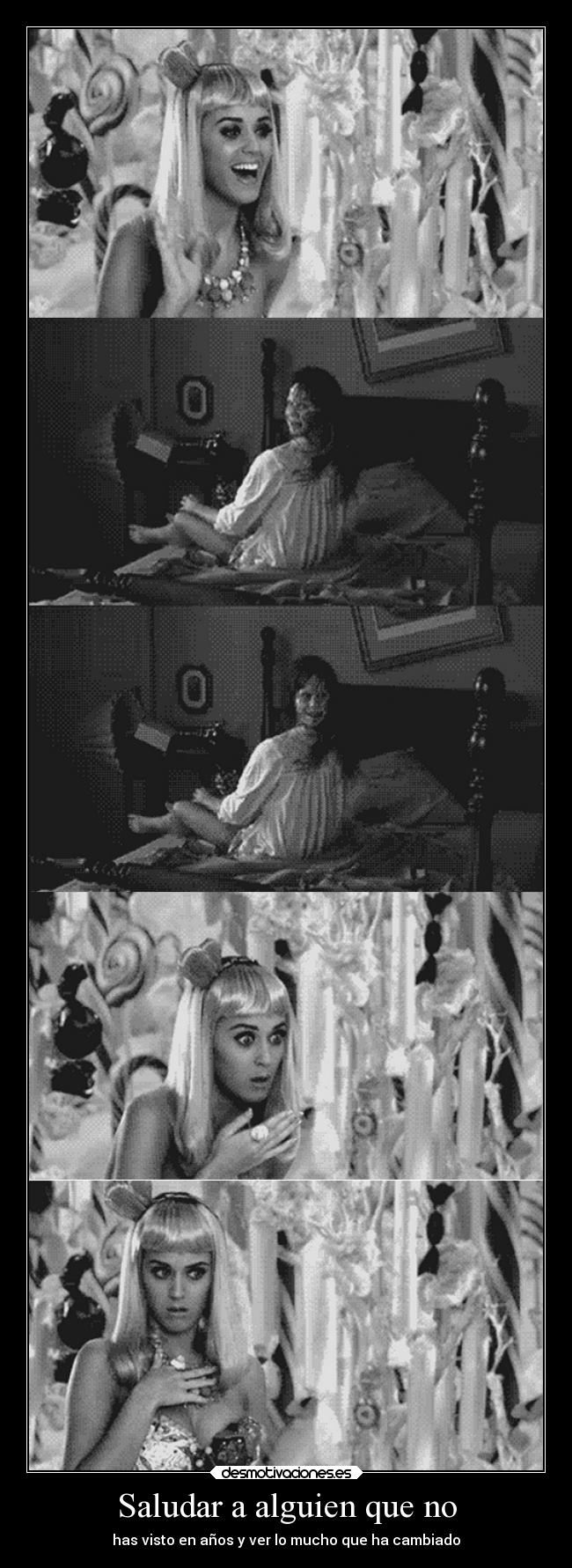 Saludar a alguien que no - has visto en años y ver lo mucho que ha cambiado