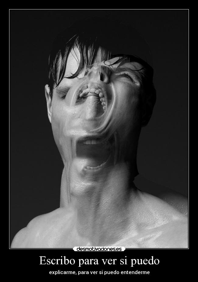 Escribo para ver si puedo -