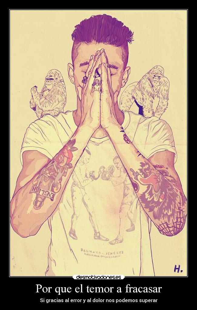 carteles dolor vida temor error superar desmotivaciones