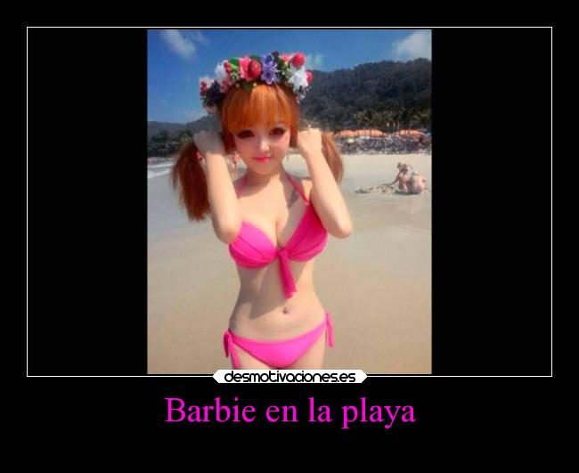 Barbie en la playa -