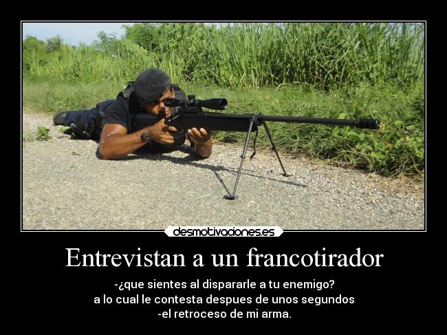 Entrevistan a un francotirador - 