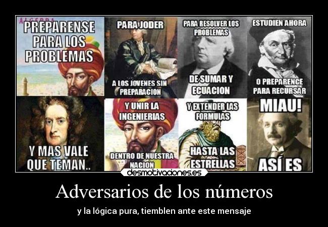 Adversarios de los números - 