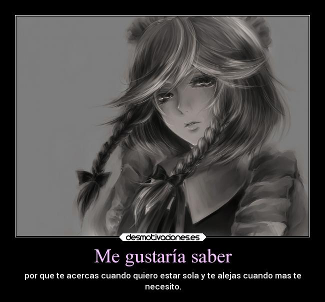 Me gustaría saber -