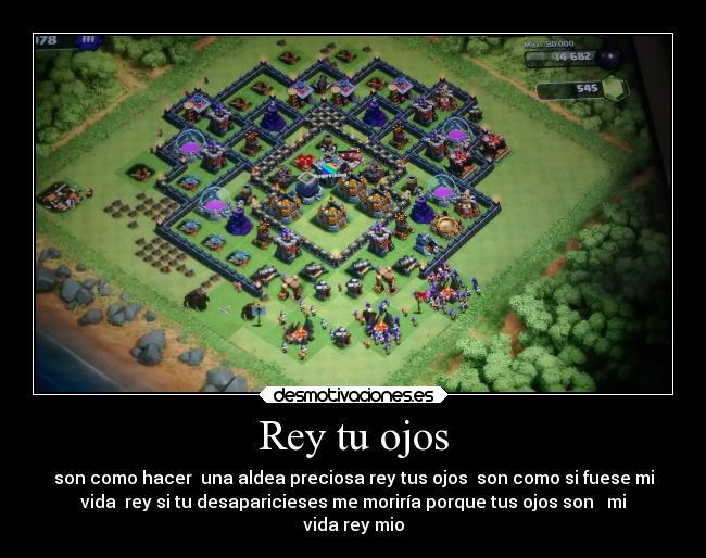 Rey tu ojos - son como hacer una aldea preciosa rey tus ojos son como si fuese mi
vida rey si tu desaparicieses me moriría porque tus ojos son mi
vida rey mio