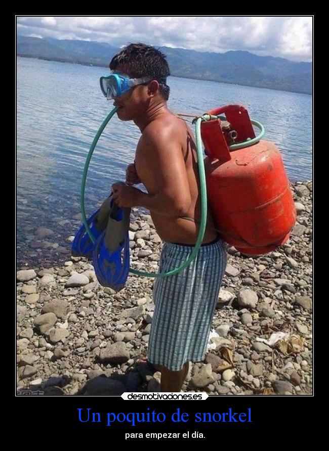 Un poquito de snorkel -