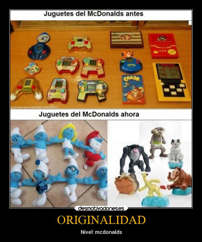 ORIGINALIDAD - Nivel: mcdonalds