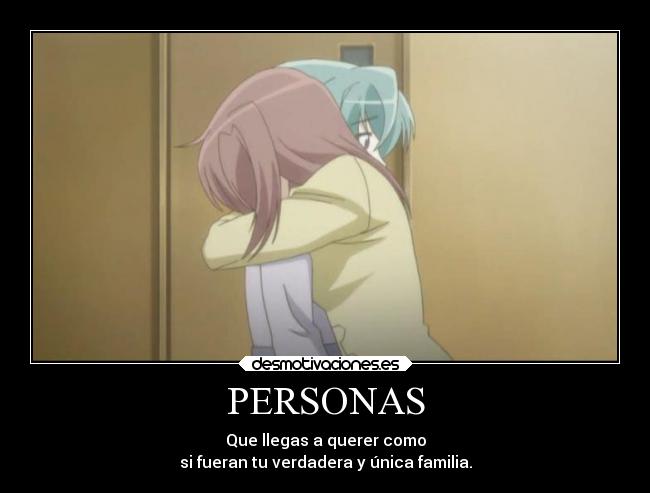 carteles familia amistad anime rina mushi uta desmotivaciones