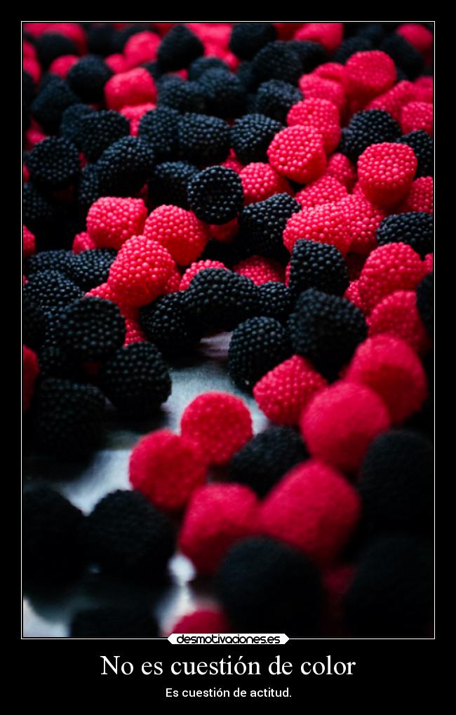 No es cuestión de color -