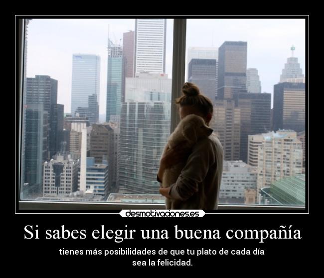 Si sabes elegir una buena compañía - 