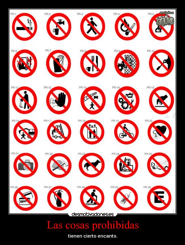 Las cosas prohibidas -