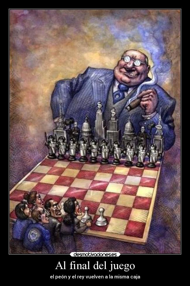 carteles frases final juego rey caja peon desmotivaciones