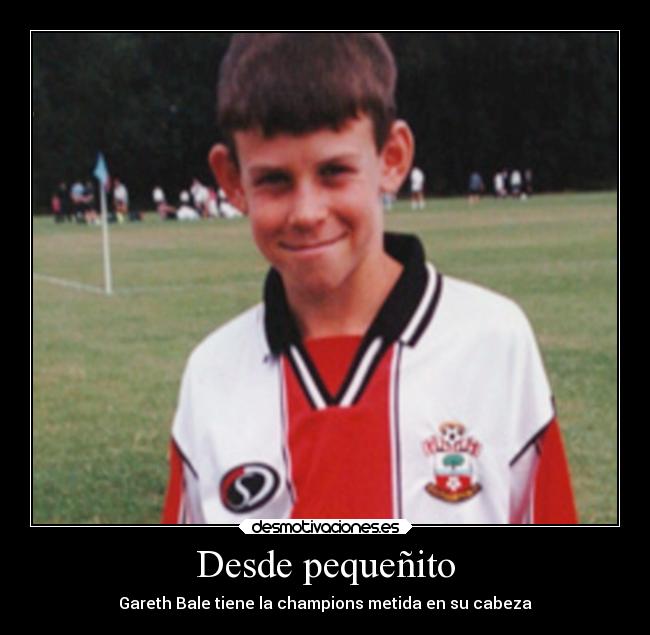 Desde pequeñito - Gareth Bale tiene la champions metida en su cabeza
