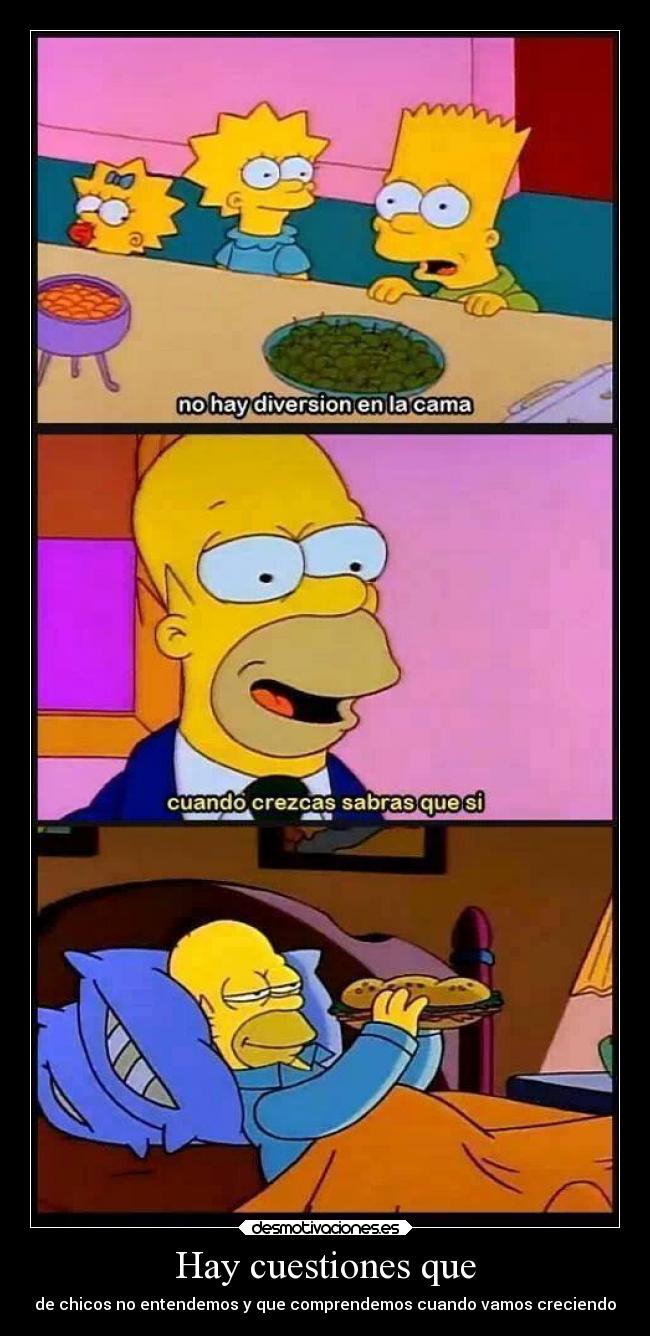 Hay cuestiones que - de chicos no entendemos y que comprendemos cuando vamos creciendo