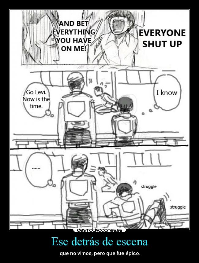 Ese detrás de escena -