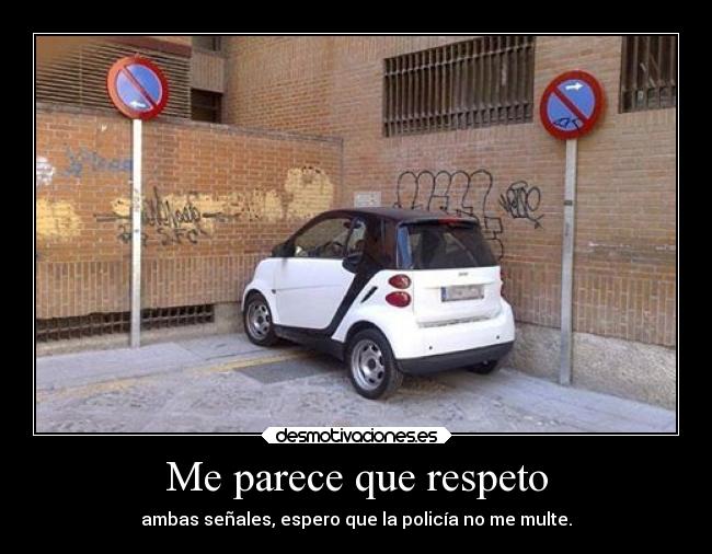 Me parece que respeto - 