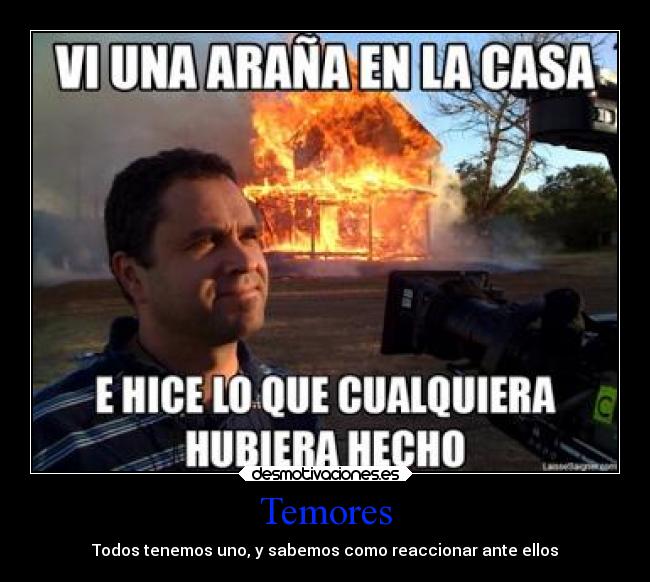 Temores - Todos tenemos uno, y sabemos como reaccionar ante ellos