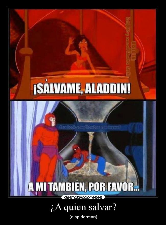 carteles humor risa spiderman spider man marvel disney graciosa magneto desmotivaciones