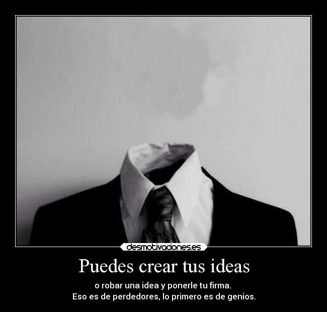 Puedes crear tus ideas -