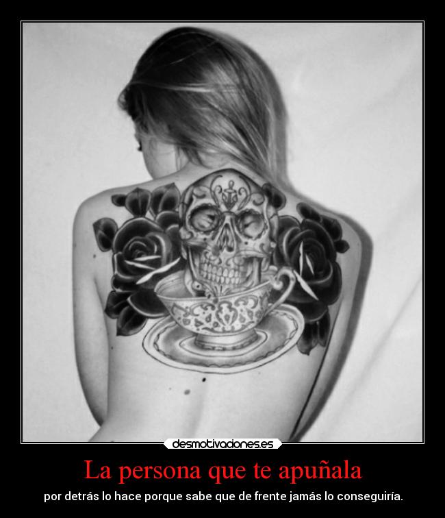 La persona que te apuñala -