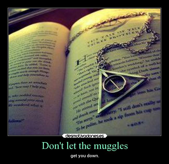 Dont let the muggles - get you down.