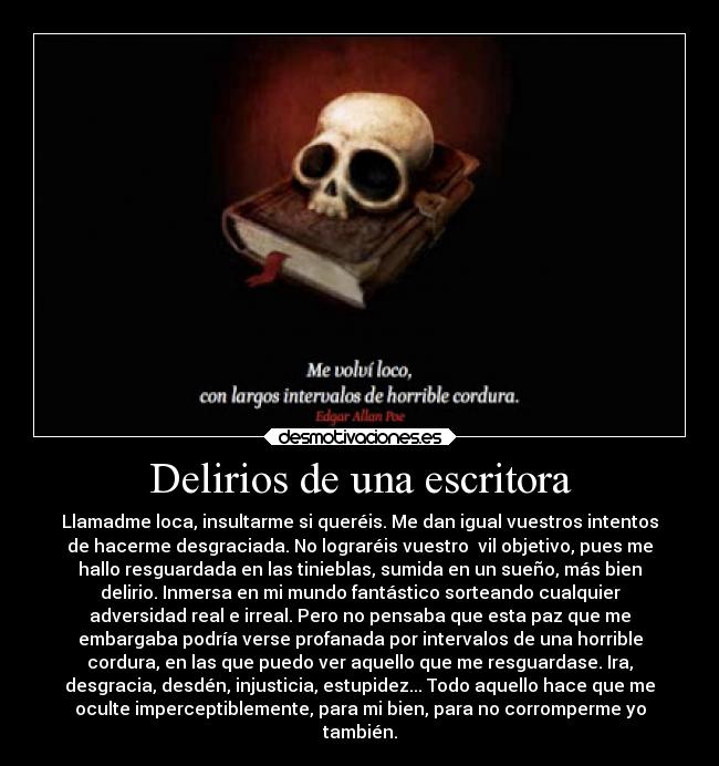 Delirios de una escritora -