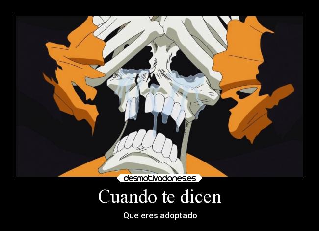 carteles llorar tristeza anime one piece brook adoptado desmotivaciones