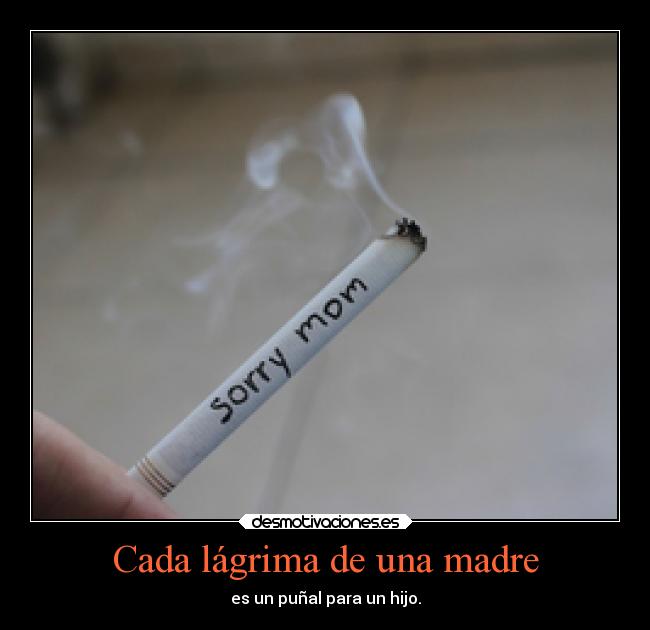Cada lágrima de una madre -