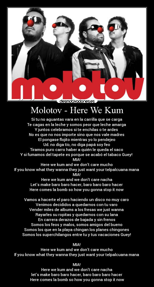 carteles mexico musica molotov clandesplazado soyunidiotatm desmotivaciones