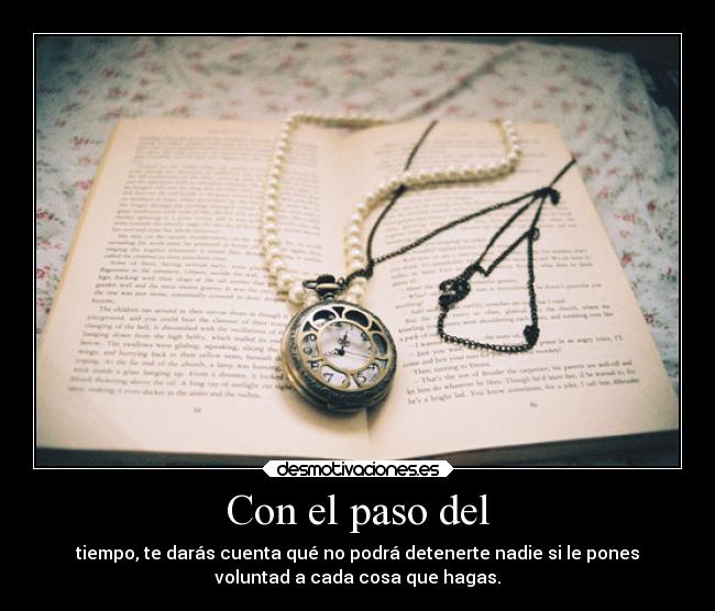 Con el paso del - 