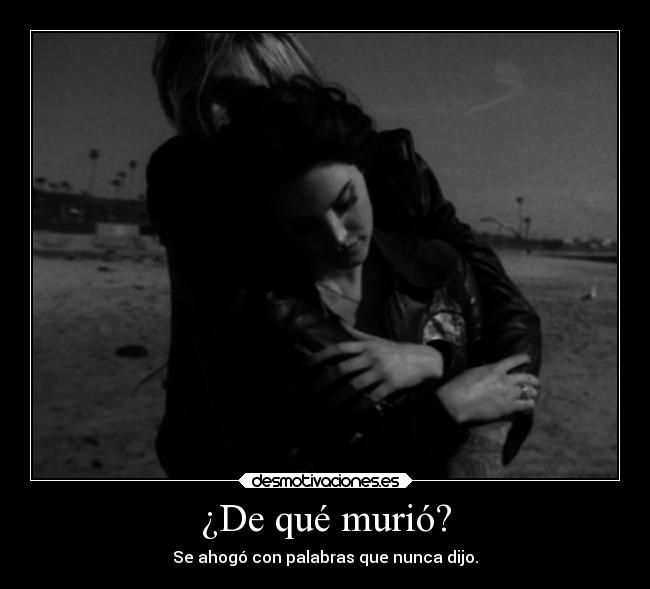 ¿De qué murió? -