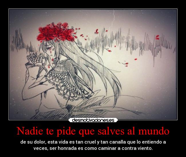 carteles mundo anime darkbutterfly kirch clandominadores homura ser buena para nada desmotivaciones