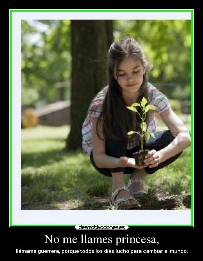 No me llames princesa, -