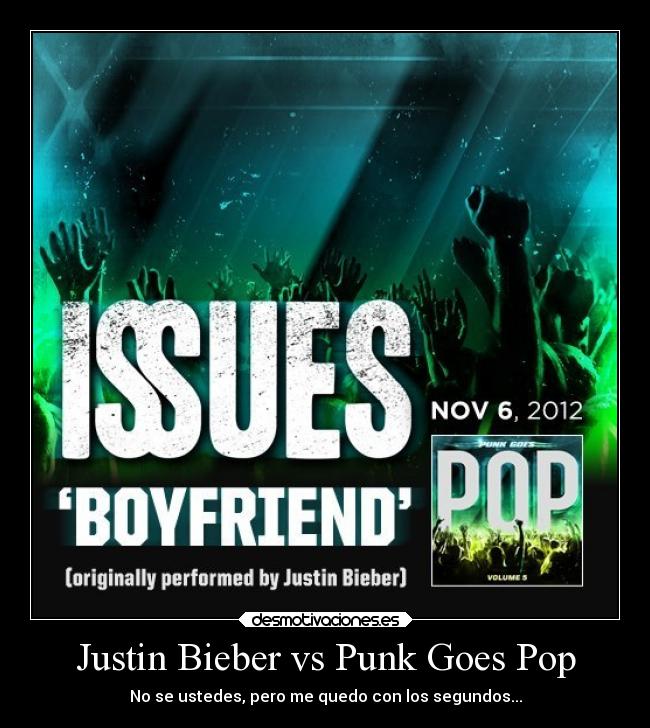 Justin Bieber vs Punk Goes Pop - No se ustedes, pero me quedo con los segundos...