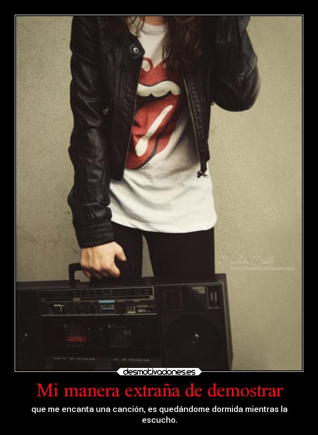 Mi manera extraña de demostrar -