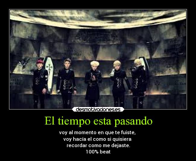 carteles musica kpop one hundred percent beat desmotivaciones