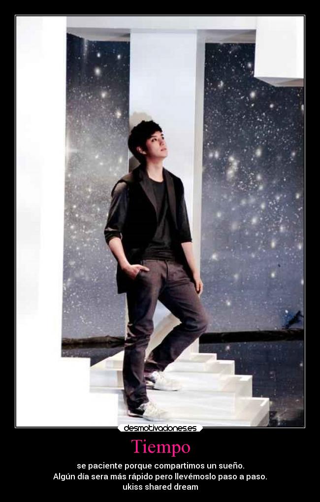 carteles musica kpop ukiss shared dream desmotivaciones