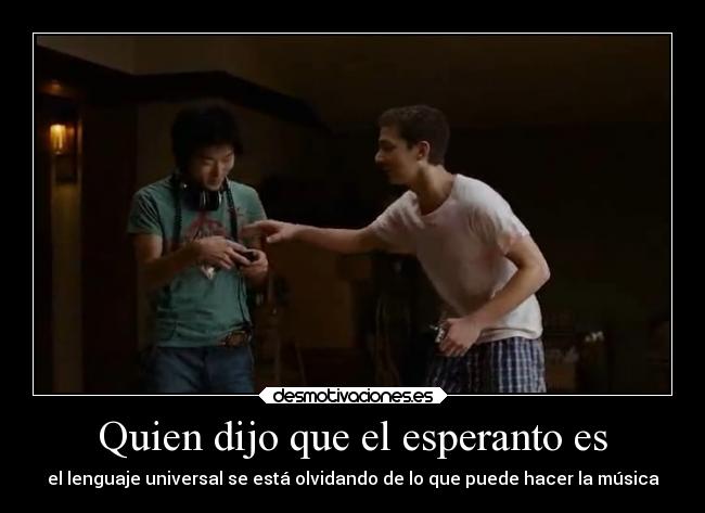 Quien dijo que el esperanto es - 