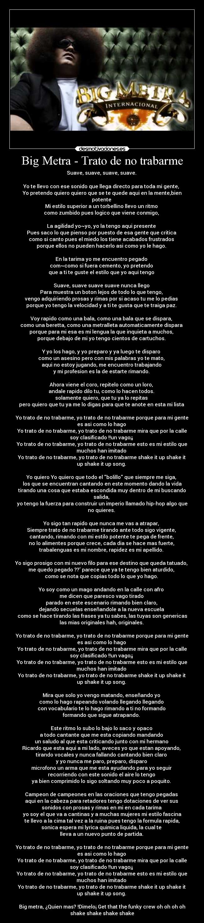 carteles musica rap soyunidiotatm clan desplazado desmotivaciones