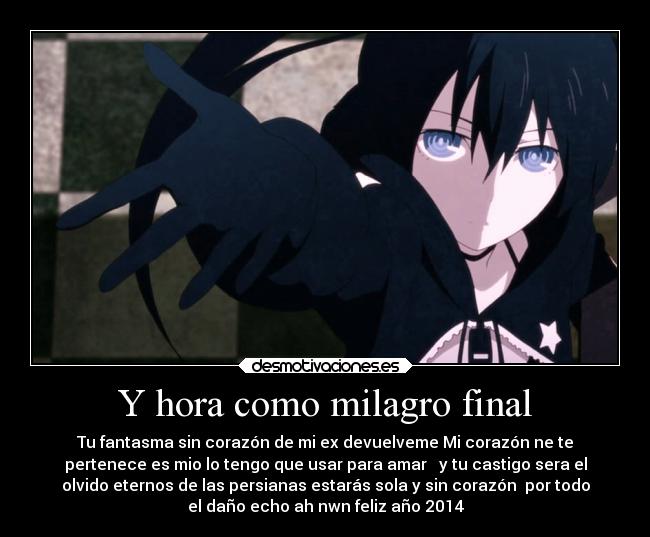 Y hora como milagro final - 