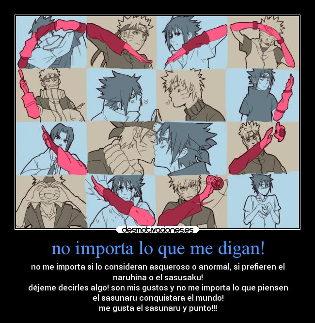 no importa lo que me digan! -