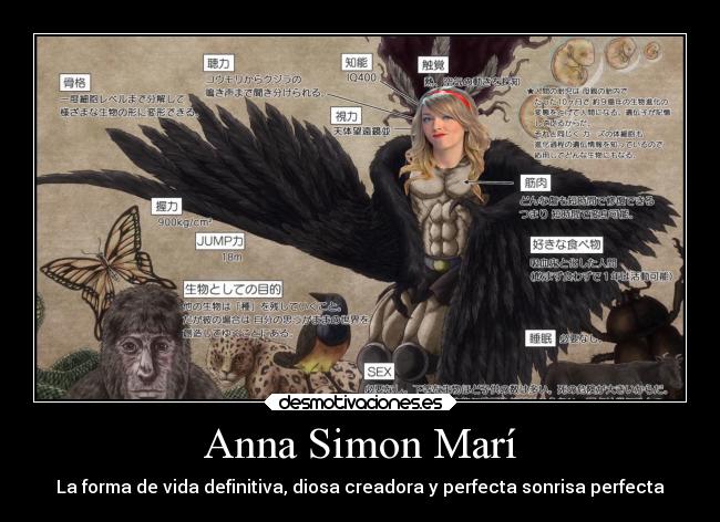 Anna Simon Marí - La forma de vida definitiva, diosa creadora y perfecta sonrisa perfecta
