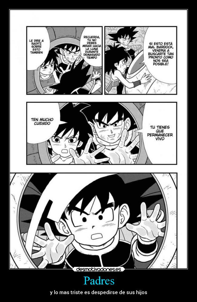 Padres - y lo mas triste es despedirse de sus hijos