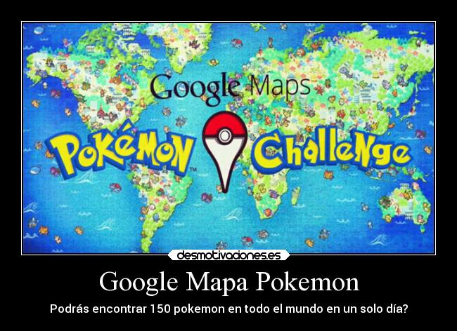 Google Mapa Pokemon -