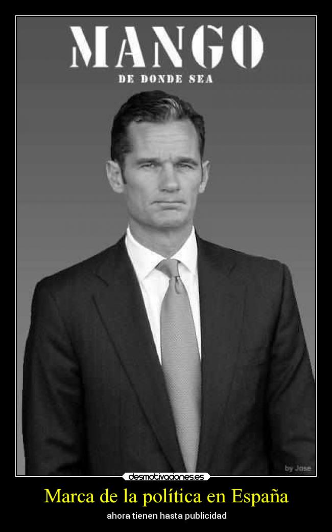 Marca de la política en España - ahora tienen hasta publicidad
