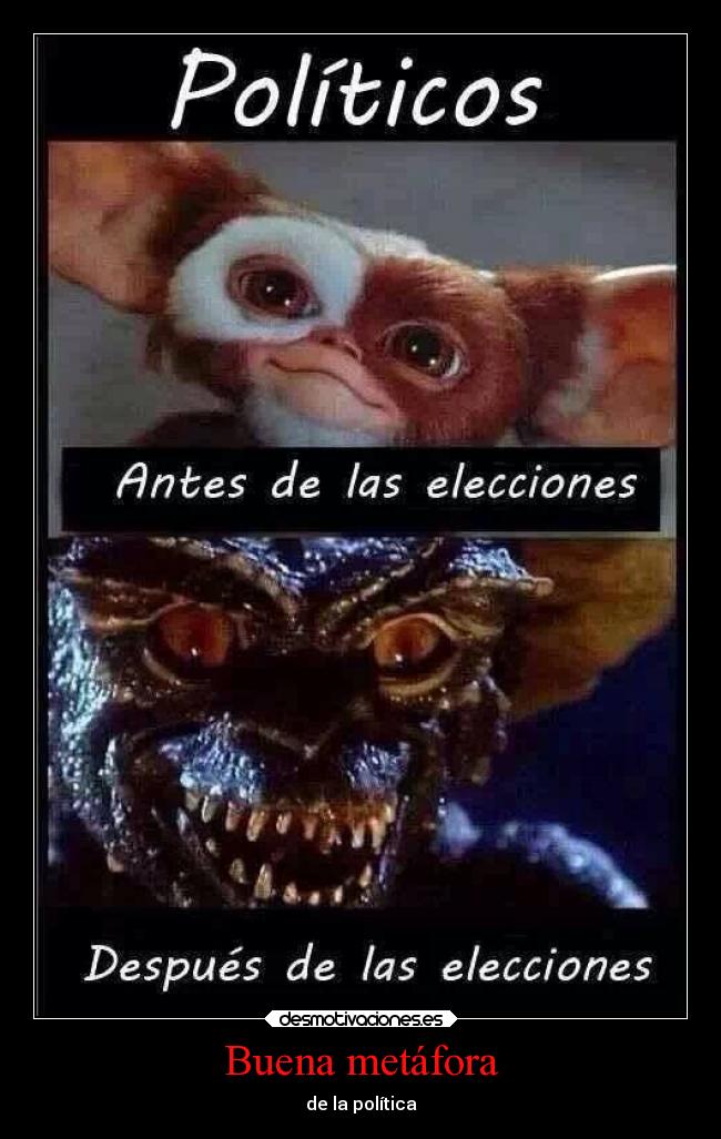 Buena metáfora - de la política