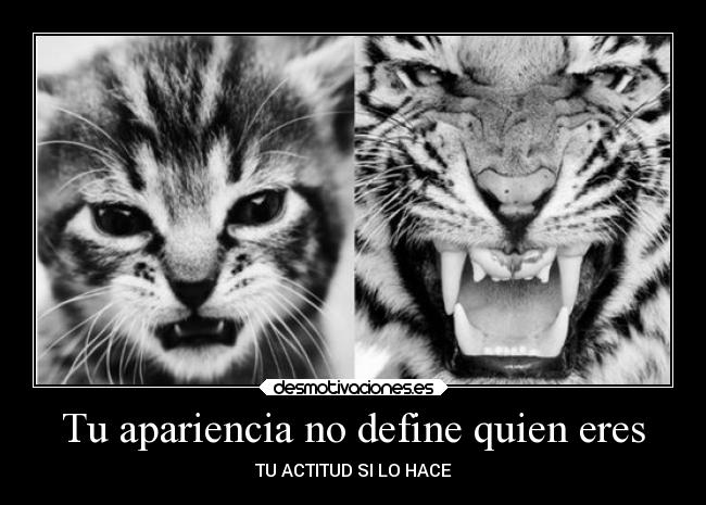 Tu apariencia no define quien eres - TU ACTITUD SI LO HACE
