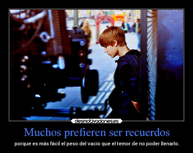 Muchos prefieren ser recuerdos -