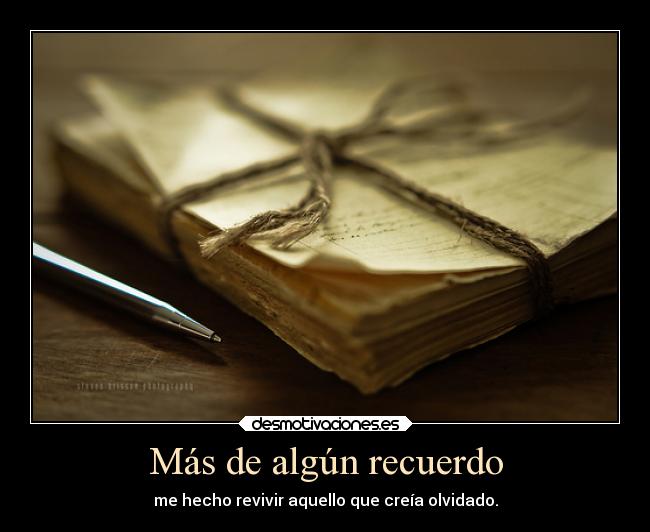 Más de algún recuerdo -