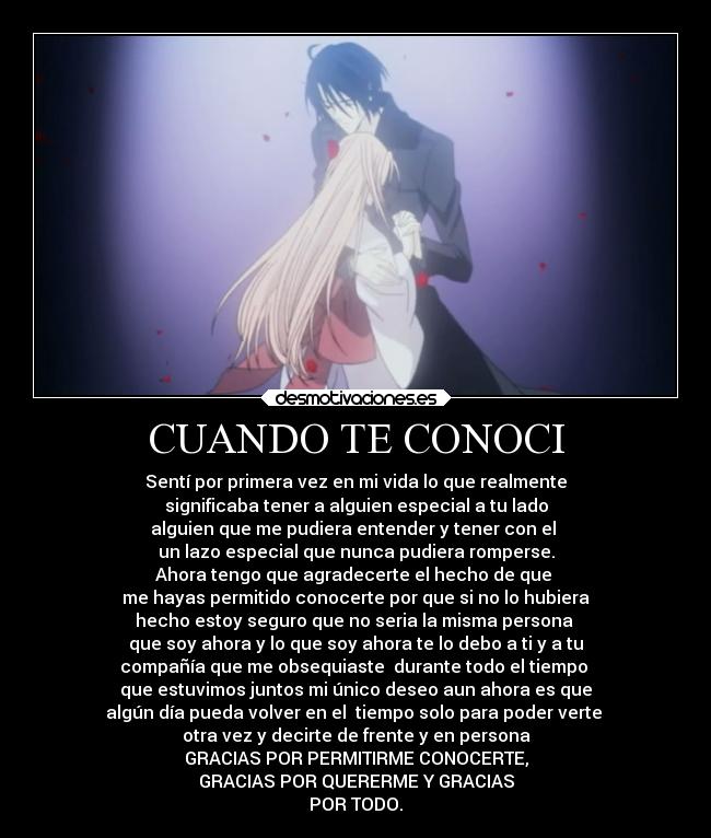 CUANDO TE CONOCI -